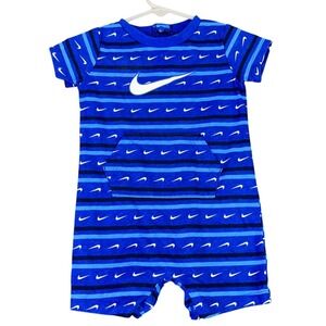 Nike Romper Infants 6M Sporty Athleisure Streetwear Summer Snap Suit